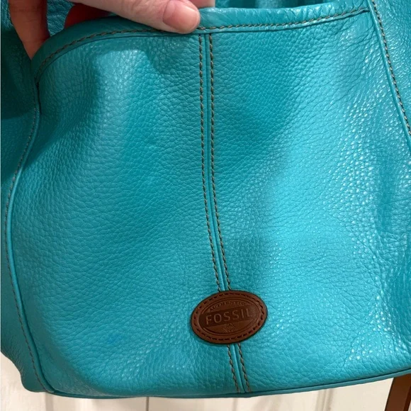 Yellow and Blue FOSSIL pebbleleather Women's Shoulder/Crossbody Bags (set of 2) - Picture 7 of 16